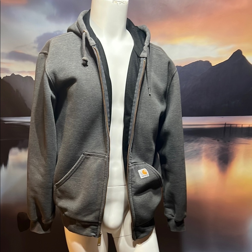 Carhartt Men's Premium Charcoal Hooded Jacket